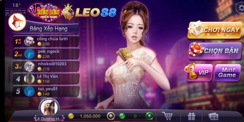 Luật chơi và quy tắc trong tựa game tiến lên đếm lá 